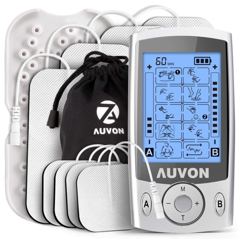 AUVON Dual Channel TENS Unit Muscle Stimulator Machine 1