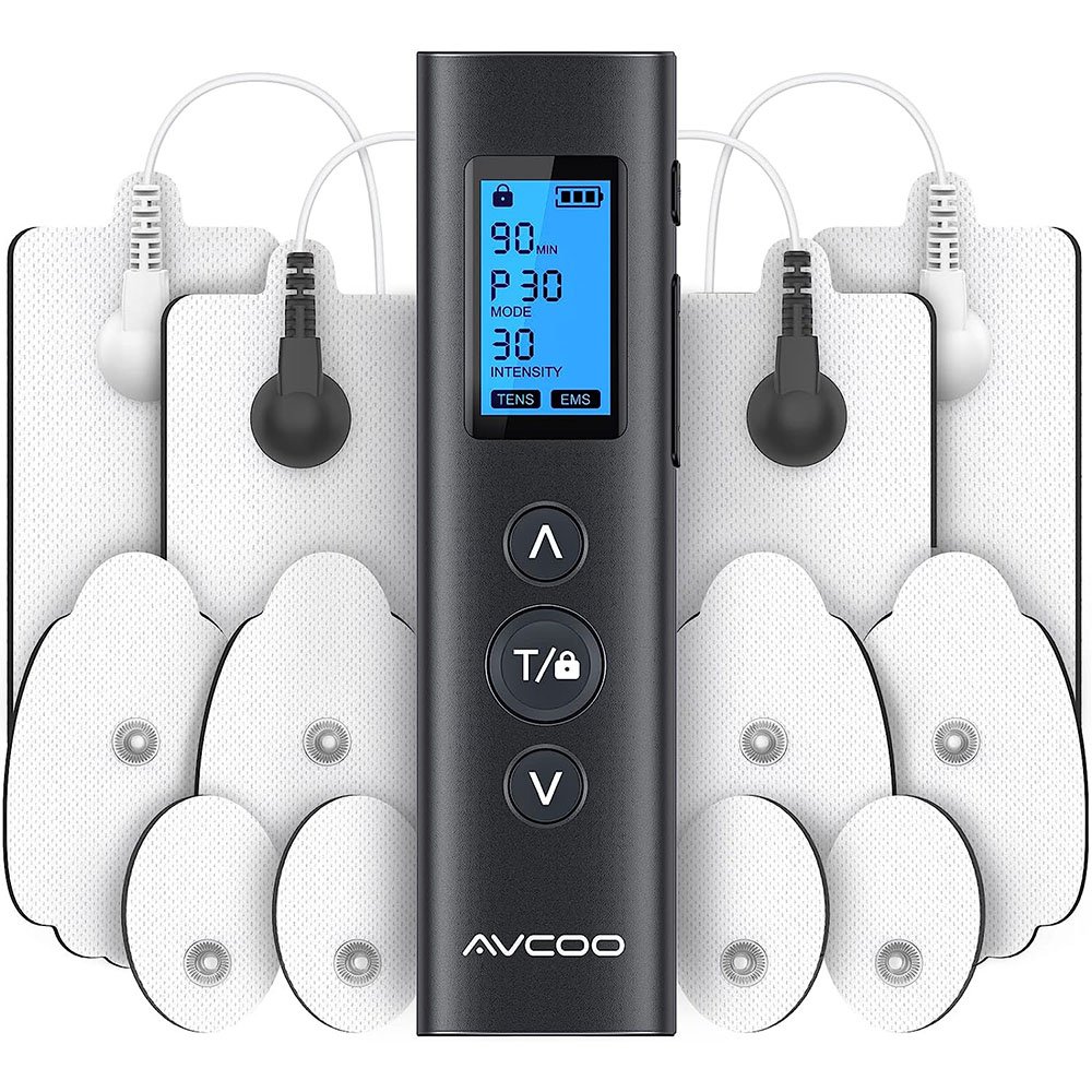 AVCOO 30 Modes TENS EMS Unit Compact Muscle Stimulator TENS EMS UNIT