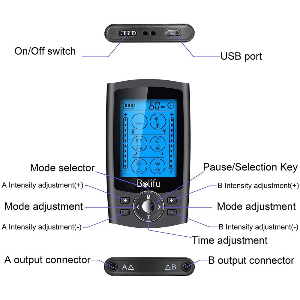 Belifu Dual Channel TENS EMS Unit 7