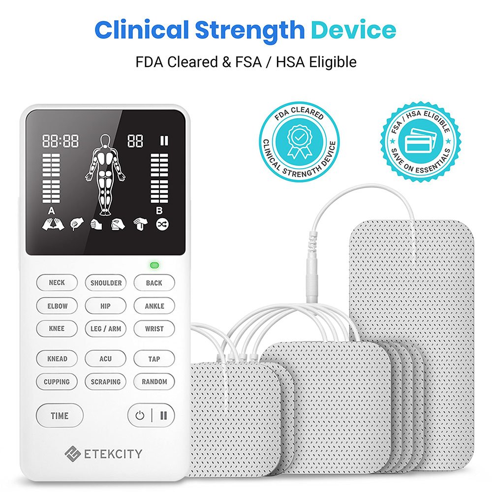 Etekcity Tens Unit Muscle Stimulator Machine - Tens Ems Unit